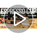 YARRAMATE 2.5oz Double Spout Espresso Shot Cup with Wooden Handle