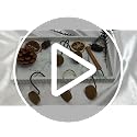 JTDTH Round-Black Wooden Shower Curtain Hooks - Modern Rustic Bathroom Rings, 12 Pack