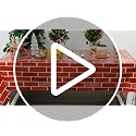 3 Pack Red Brick Tablecloths 108x54 inch - Disposable Plastic Covers