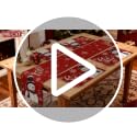 Christmas Snowman Placemats Set of 4 & Table Runner - Holiday Kitchen Decor
