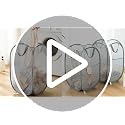 Collapsible Mesh Laundry Basket - 2 White Pop-Up Hampers for Easy Storage