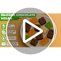 3 Pcs Non-Stick Food-Grade Silicone Chocolate Molds