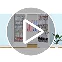 MISSLO White Over The Door Shoe Organizer with 24 Mesh Pockets - Fits Up to Size 13 Shoes