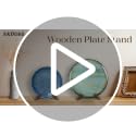 XKDOUS Wooden Plate Stand Display Easel - 2 Pack for Photos & Cookbooks