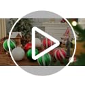 Vibrant Christmas Ball Ornaments Set of 8 - 6 Inch Glitter Shatterproof Decor