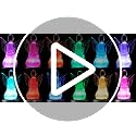 EUSTUMA LED Display Stand for 3D Crystal Art - Color Changing