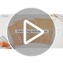 Ocmoiy Small Cookie Bags with Window - 50 Pack, 3.9x3.5x9.5 Inches, Food-Grade Kraft Paper with Sealable Tin Ties