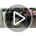 OZCHIN 80ml Silver & Black Aluminum Airtight Storage Jar - Portable & Smell Proof