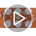 White Plastic Plates for Party Set - Scalloped Edges, 60 Pcs, Dinner & Dessert