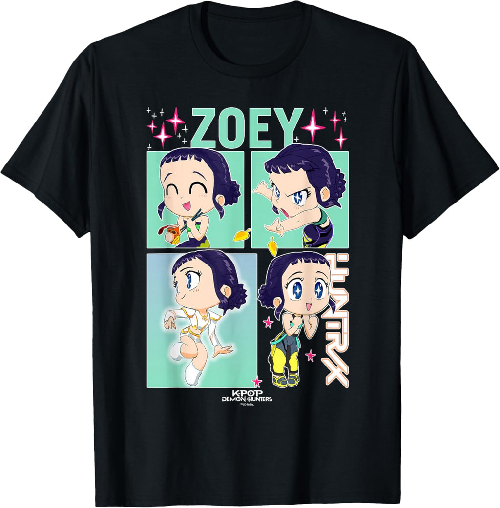 Zoey Kpop Demon Hunters T-Shirt - Officially Licensed Graphic Tee for Fans
