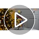 Animated Musical Christmas Tree Village with Spinning Santa Train - Lighted Figurine & Holiday Decor, Variation of Christmas Tree & Spinning Train