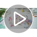 Crtiin 20 Pack Floral Cocktail Napkins for Parties & Crafts