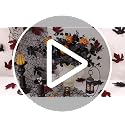 10 Pcs Black Artificial Eucalyptus Stems - Halloween Home Decor