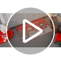 Watercolor Nutcrackers Christmas Kitchen Rugs Set - Non Slip Holiday Mats - 3 Sizes
