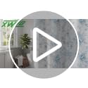 XWZO Vintage Lemon Floral Shower Curtain - Waterproof 48x72 Inch Set
